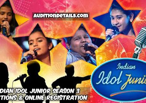 Indian Idol Junior Season 3 – Auditions & Online Registration 2018